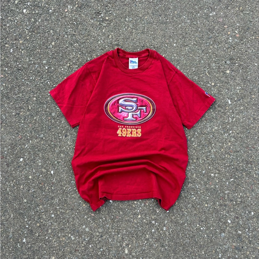 Y2K Pro Player San Francisco 49ers Graphic Tee Shirt T-shirt Pullover